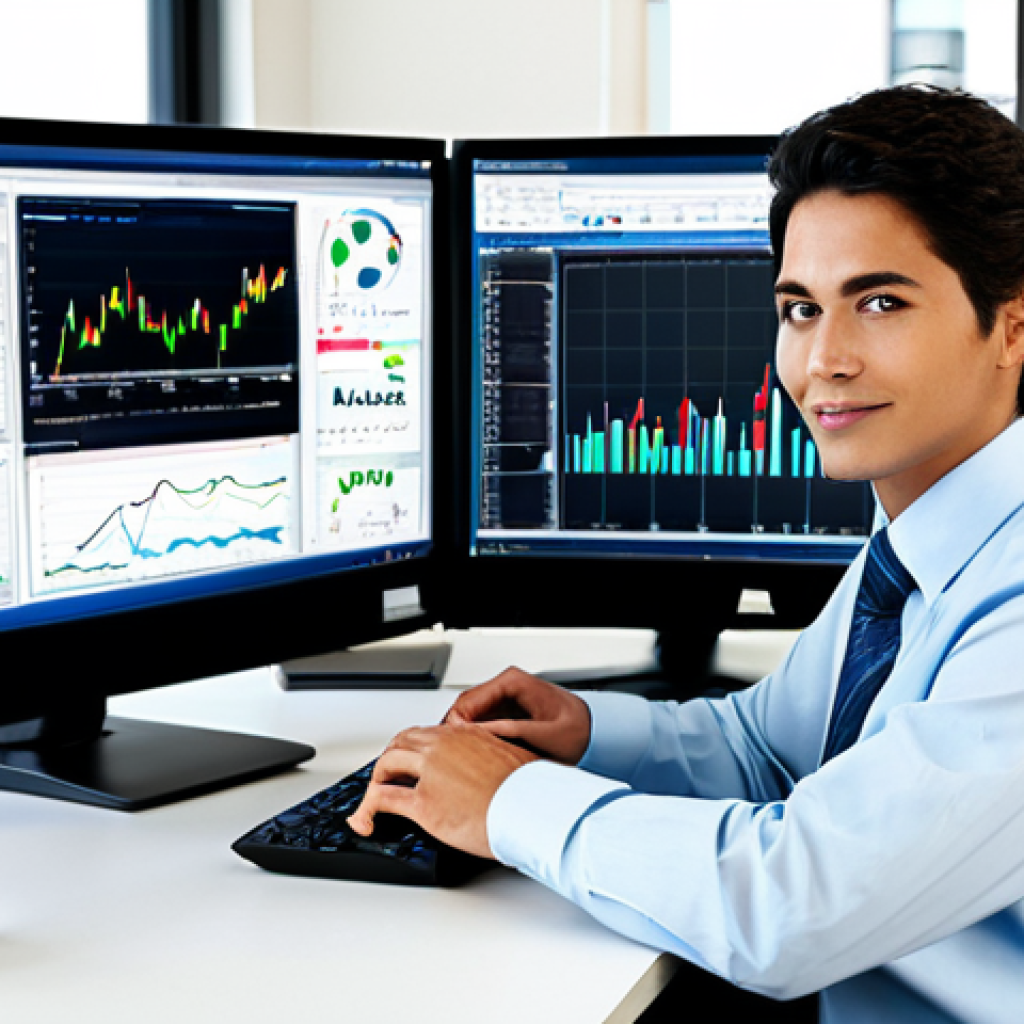 Financial Analyst**

"A professional financial analyst, fully clothed in a modest business attire, working at a modern computer workstation in a bright, contemporary office. Charts and financial data displayed on multiple monitors. Perfect anatomy, correct proportions, natural pose, well-formed hands, proper finger count. Safe for work, appropriate content, family-friendly, professional photography, high quality."

**
