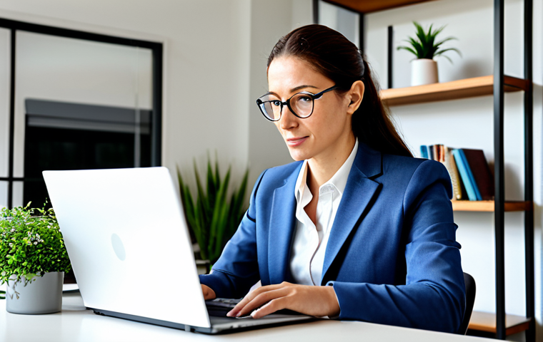 보험계리사와 코로나19 영향 분석 - Actuary Working From Home**

A professional actuary, fully clothed in modest business attire, workin...
