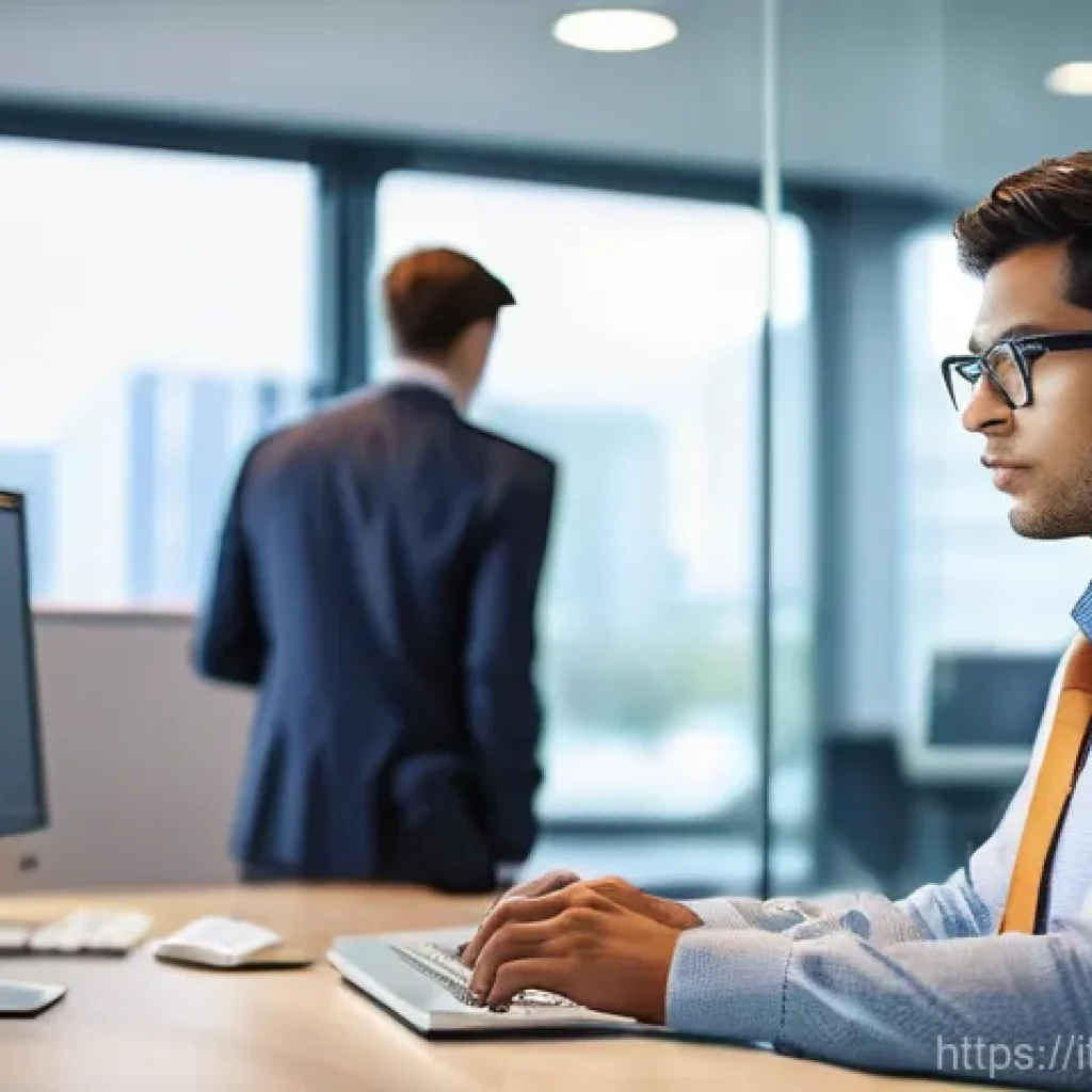 보험계리사 신입 업무 적응법 - **Prompt: Data-Driven Actuarial Insights in a Modern Office**
    A young, diverse actuary, appearin...