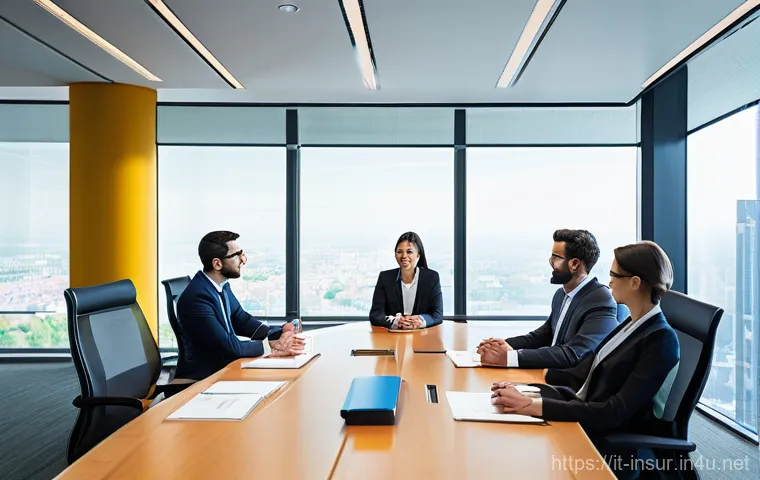 보험계리사와 데이터 기반 의사결정 - **Prompt 1: The Actuary as a Strategic Architect**
    "A confident, diverse group of modern actuari...