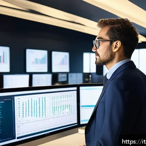 보험계리사 현직자의 하루 일과 - A professional Italian actuary in a modern office environment, carefully analyzing large datasets di...