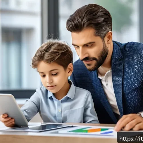 보험계리사와 보험 컨설팅 사례 - A professional financial advisor in a modern office setting, engaging with a young Italian family wi...