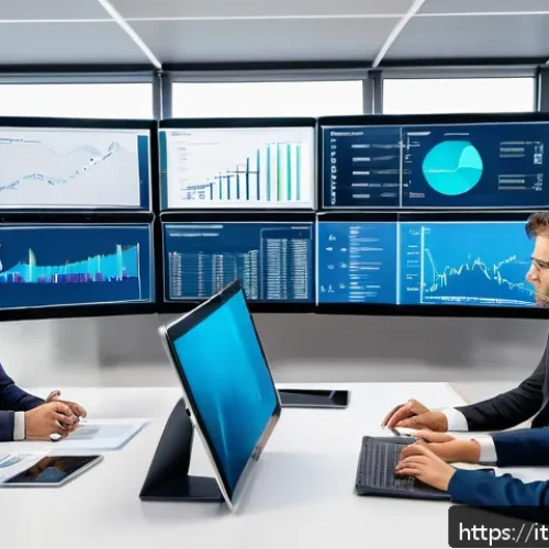 보험계리사와 Solvency II - A modern insurance office environment in Milan, featuring a diverse team of professionals collaborat...